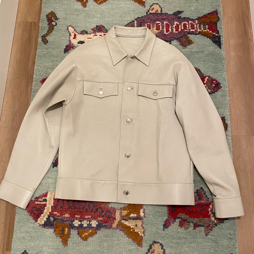 Tomorrowland Men’s Japanese Sheep Leather Jacket Streetwear